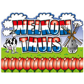 Welkom Thuis Holland - Deurbord