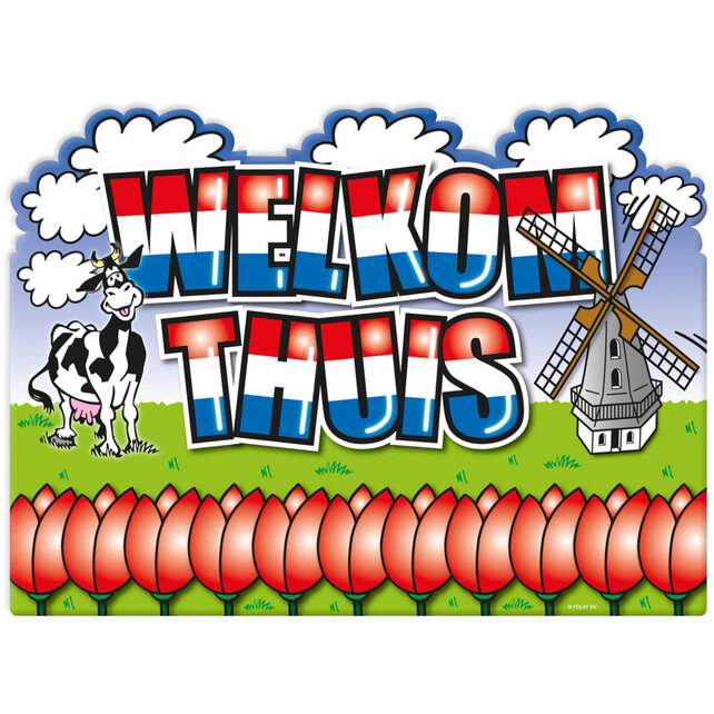 Welkom Thuis Holland - Deurbord
