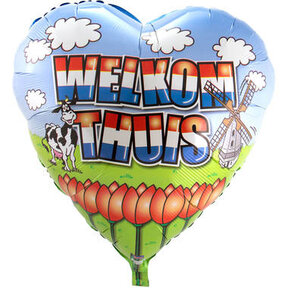 Welkom Thuis Holland - Folieballon - 74cm