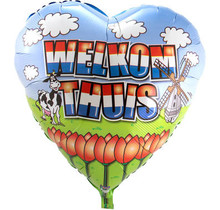 Welkom Thuis Holland - Folieballon - 45cm