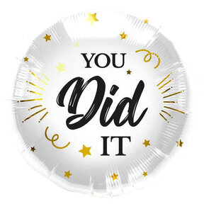Geslaagd You did it Folieballon 45cm