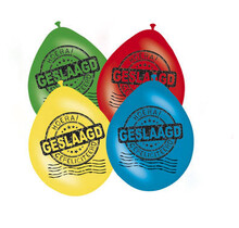 Geslaagd ballonnen 4 kleuren