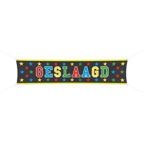 Geslaagd spandoek