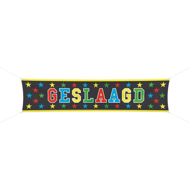 Geslaagd spandoek 180 x 40cm Geslaagd spandoek 180 x 40cm