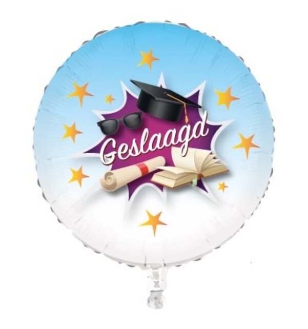 Folieballon geslaagd 45 cm