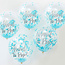 Ginger Ray Confetti ballonnen About To Pop blauw Oh Baby! 5 stuks 30cm