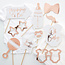 Ginger Ray Baby Shower Photo Booth props Rosé Goud - 10 stuks
