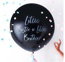 Gender Reveal Ballon Brother or Sister Twinkle Twinkle 90cm