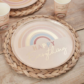 Happy Everything papieren borden 8 stuks 25cm