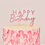 Ginger Ray Verjaardagskaars Happy Birthday Rose Goud 12,5 x 11cm