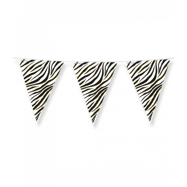 Zebra - Vlaggenlijn - 10 meter