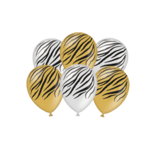 Zebra - Ballonnen - 6 stuks - 30cm