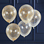 Ginger Ray Confetti ballonnen met gouden engelenhaar 30cm 5 stuks