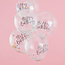 Ginger Ray Confetti ballonnen Happy Birthday Pastel Party 30cm 5 stuks