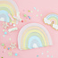 Ginger Ray Papieren regenboog servetten 16x12cm 16 stuks