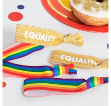 5 regenboog Equality armbanden
