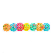 cocktailprikkers parasol gekleurd