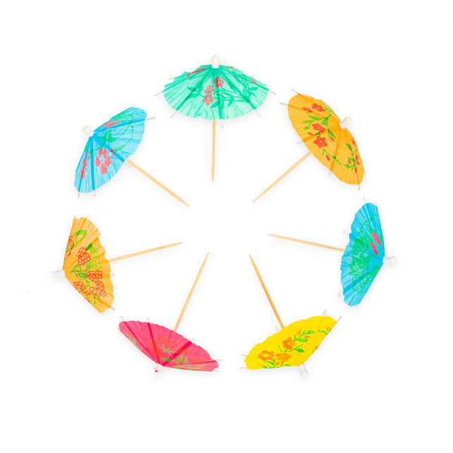 cocktailprikkers parasol gekleurd