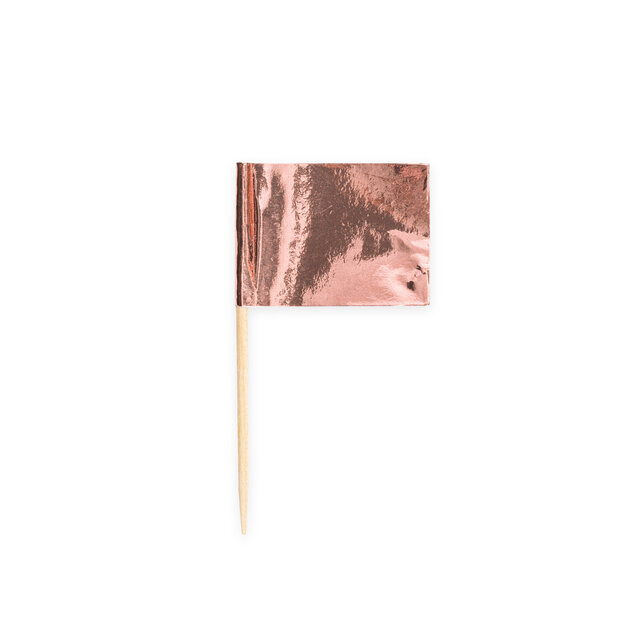 Cocktail Prikkers - Rosé Goud - 50 stuks