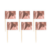 Cocktail Prikkers - Rosé Goud - 50 stuks