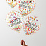 Ginger Ray Happy Birthday ballonnen confetti gekleurd 5 stuks 30cm
