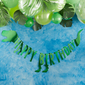 Dinosaurus slinger Happy Birthday 200x27cm
