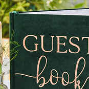 Gastenboek Green velvet bruiloft 32 pagina's
