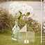 Ginger Ray 3 witte hortensia decoratie (kunst) bloemen (45cm)