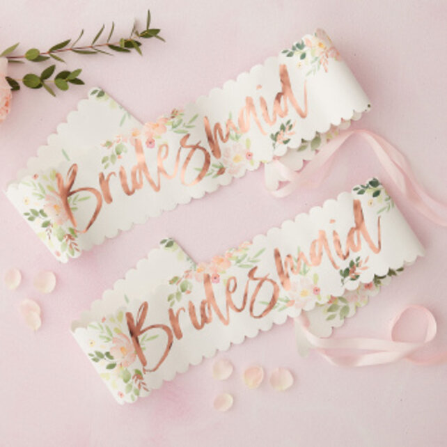 Bridesmaid sjerp floral party | Bruidsmeisje sjerp 2 stuks