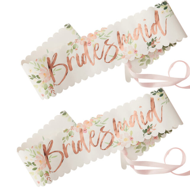 Bridesmaid sjerp floral party | Bruidsmeisje sjerp 2 stuks