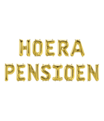 Hoera Pensioen - Folieballon-set