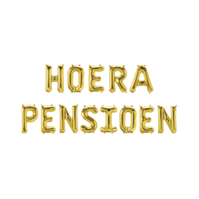 Hoera Pensioen - Folieballon-set