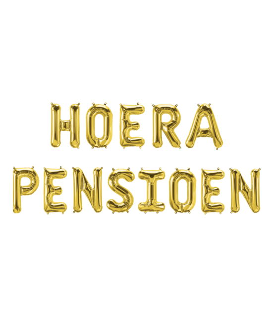 Hoera Pensioen - Folieballon-set