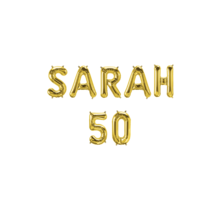Sarah 50 folieballonnen set goud 41cm