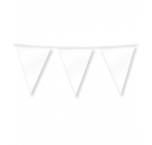 Parel wit vlaggenlijn 20 x 30 cm 10 meter lang