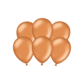 Koper ballonnen chrome 6 stuks