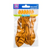 Koper ballonnen chrome 6 stuks