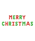Merry Christmas Folieballonnen set rood en groen 40cm