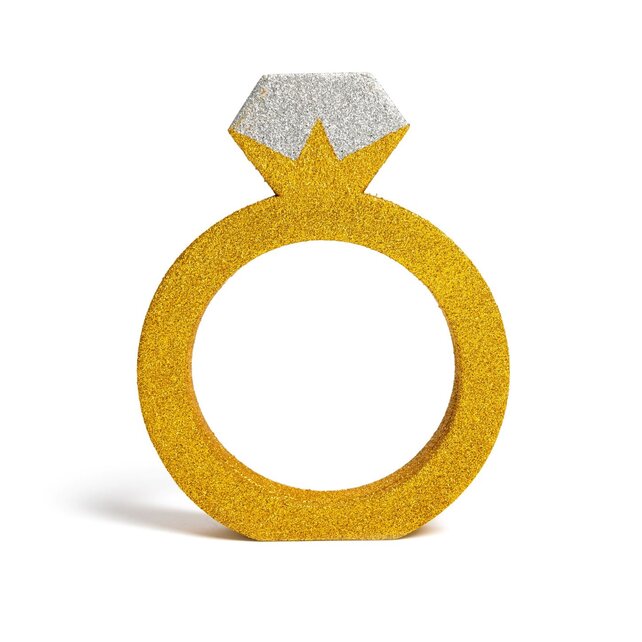 Tafeldecoratie Ring Goud 16x21x3cm