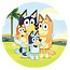 Bluey Bluey Papieren borden 8 stuks 23cm Bluey Bluey Papieren borden 8 stuks 23cm