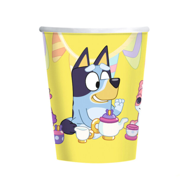 Bluey papieren bekers 8 stuks 266ml