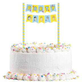 Bluey Taart decoratie set 19cm