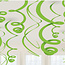 Amscan Swirl decoratie Kiwi Groen - 12 stuks