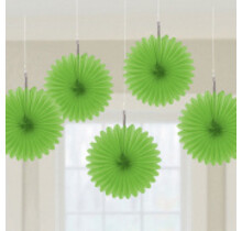 Fan decoratie Kiwi Groen - 5 stuks