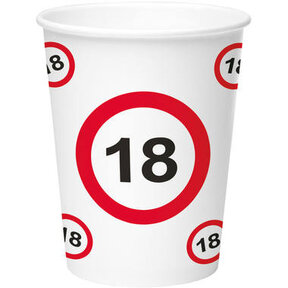 Bekers Wit 18 jaar - 8 stuks - 350 ml