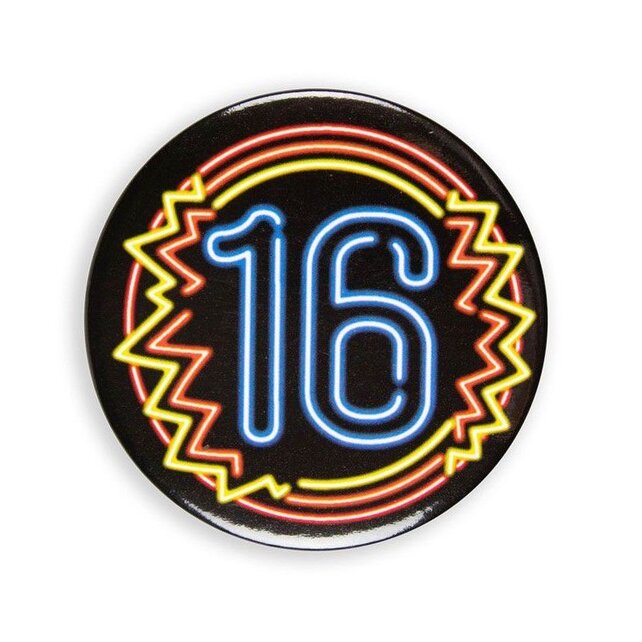 Neon button - 16