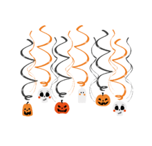 Halloween Swirl decoratie - 12 stuks