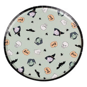 8 Papieren bordjes Halloween 22 cm