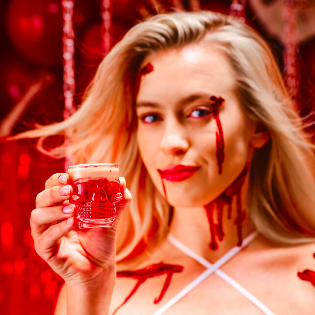 Shotglaasjes schedel - Halloween - 4 stuks