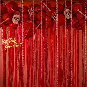 Ballonboog Halloween rood